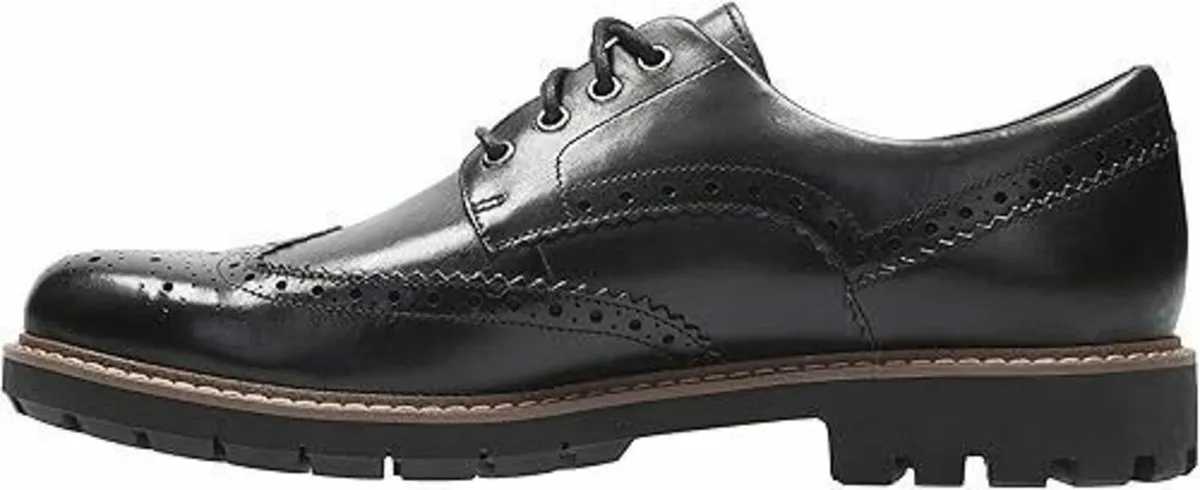Clarks Men's Brogues Black 10 UK - NEW in BOX - Image 2