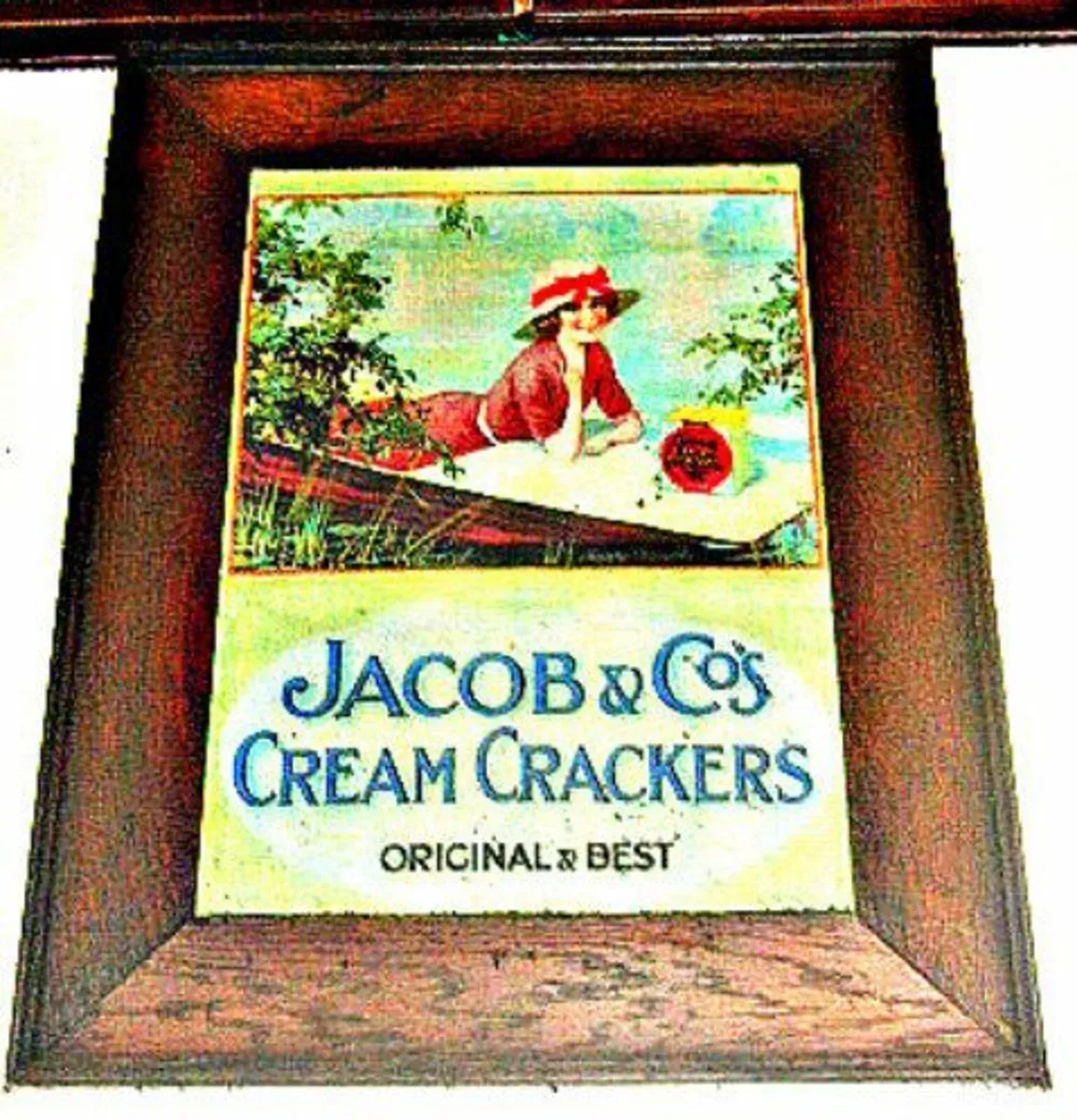 Vintage 'Framed 'Jacobs' Advertisement - Image 4