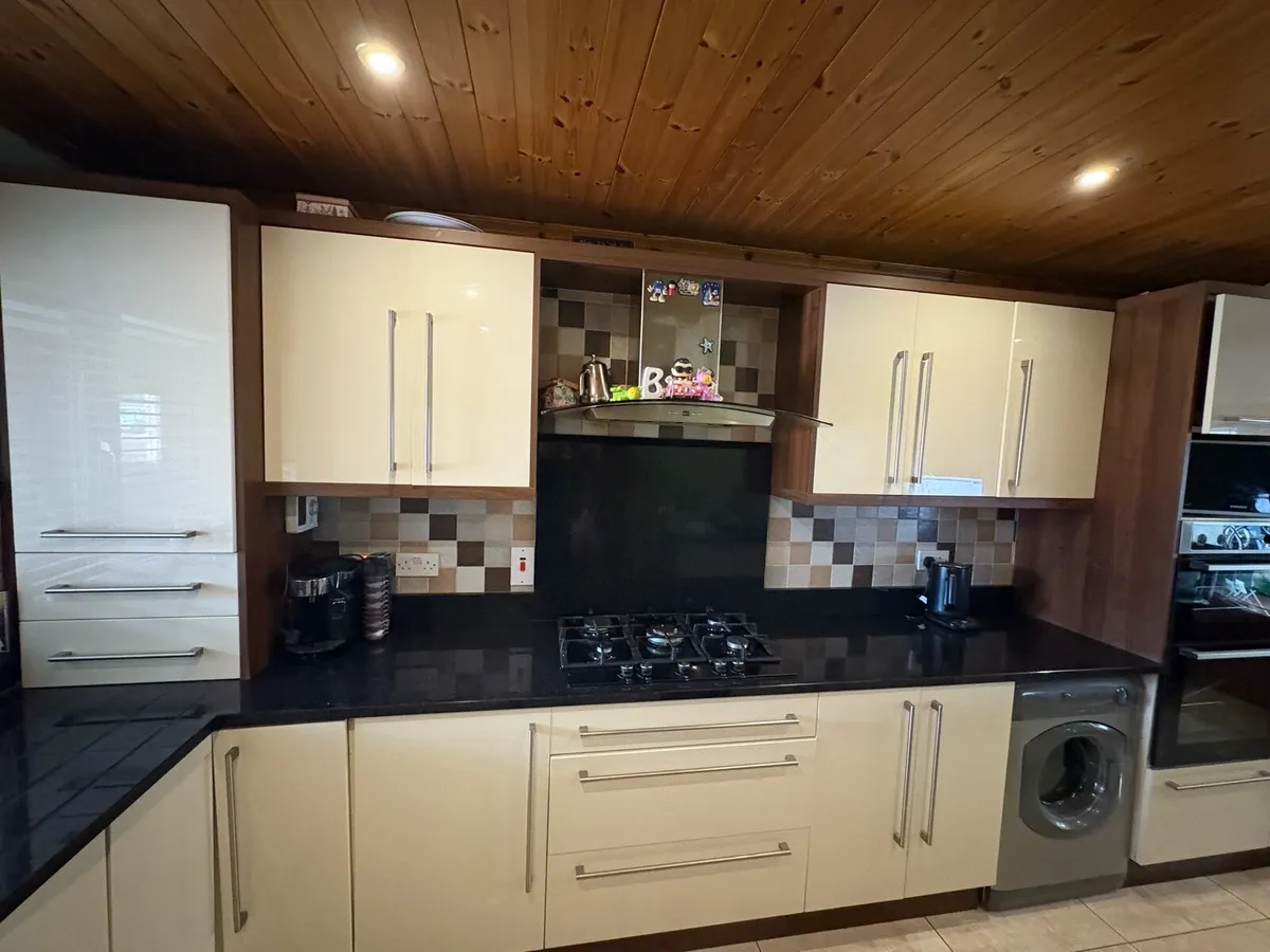 Cream and walnut Kitchen with granite countertops - Image 1