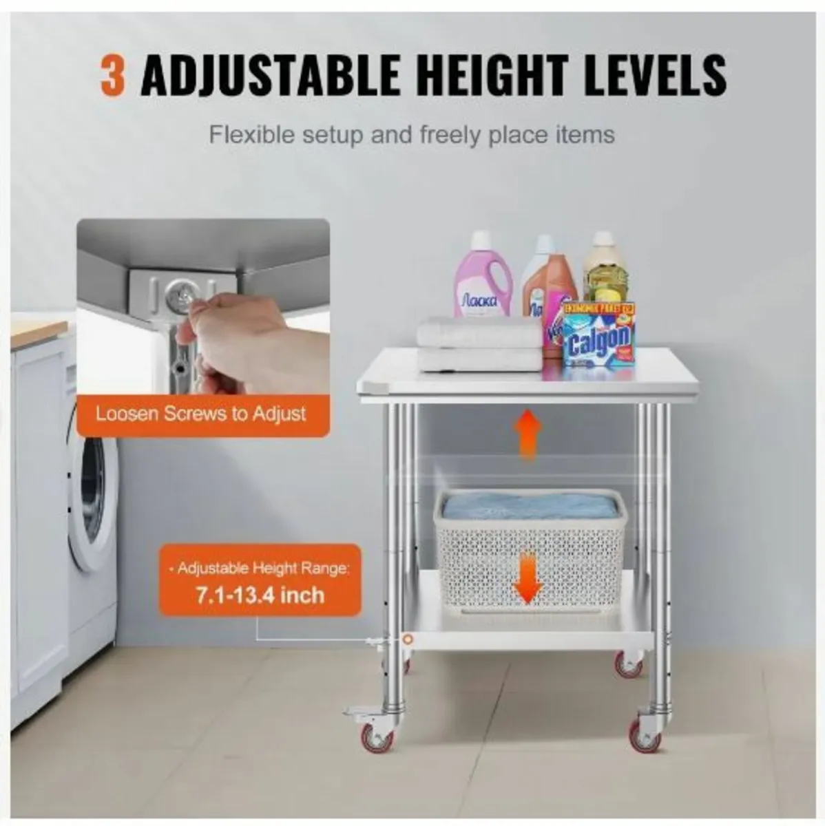 Stainless Steel Catering Work Table 30x24 Inch - Image 2