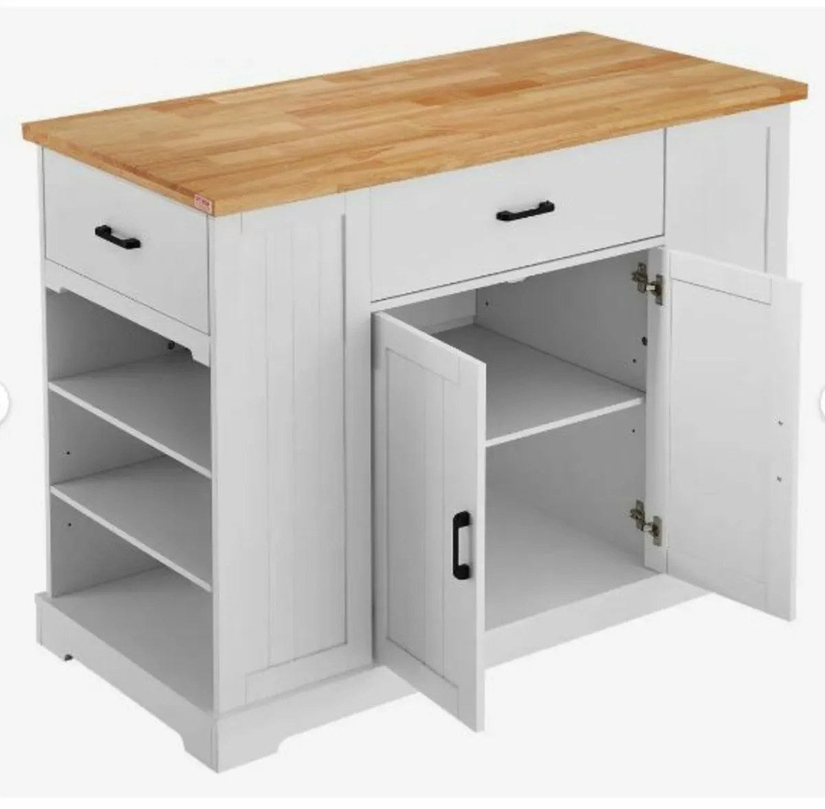 Kitchen Island Cart Storage Cabinet - Image 2
