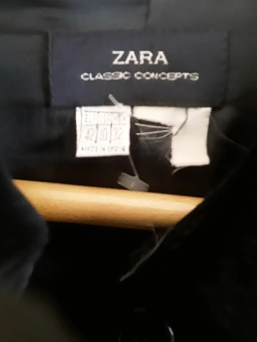 Brand new ladies jacket Black by Zara size 42 - Image 2