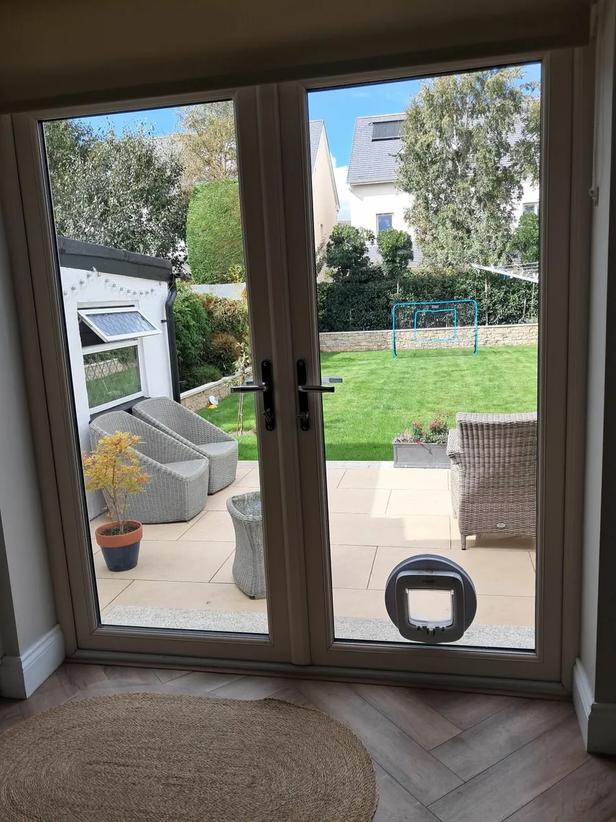 Cat Flap French doors - Image 1