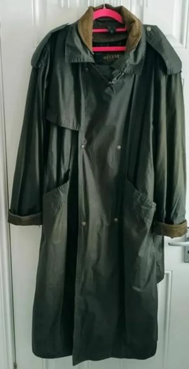 Waxed Cotton Trench Coat - Image 2