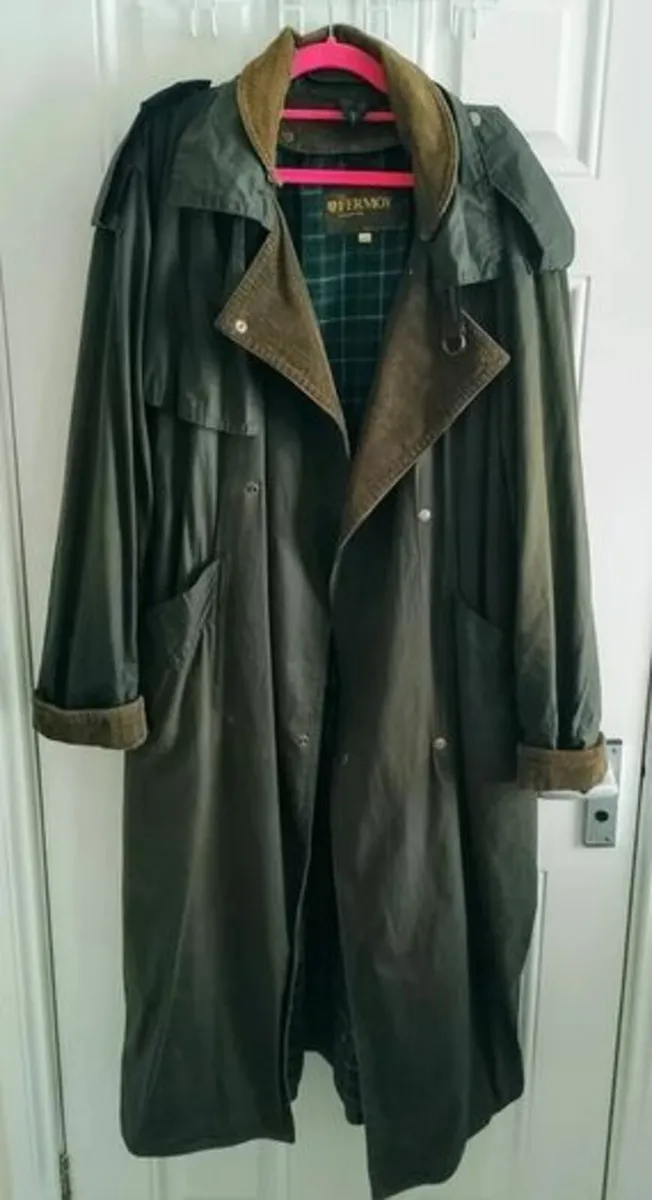 Waxed Cotton Trench Coat - Image 4