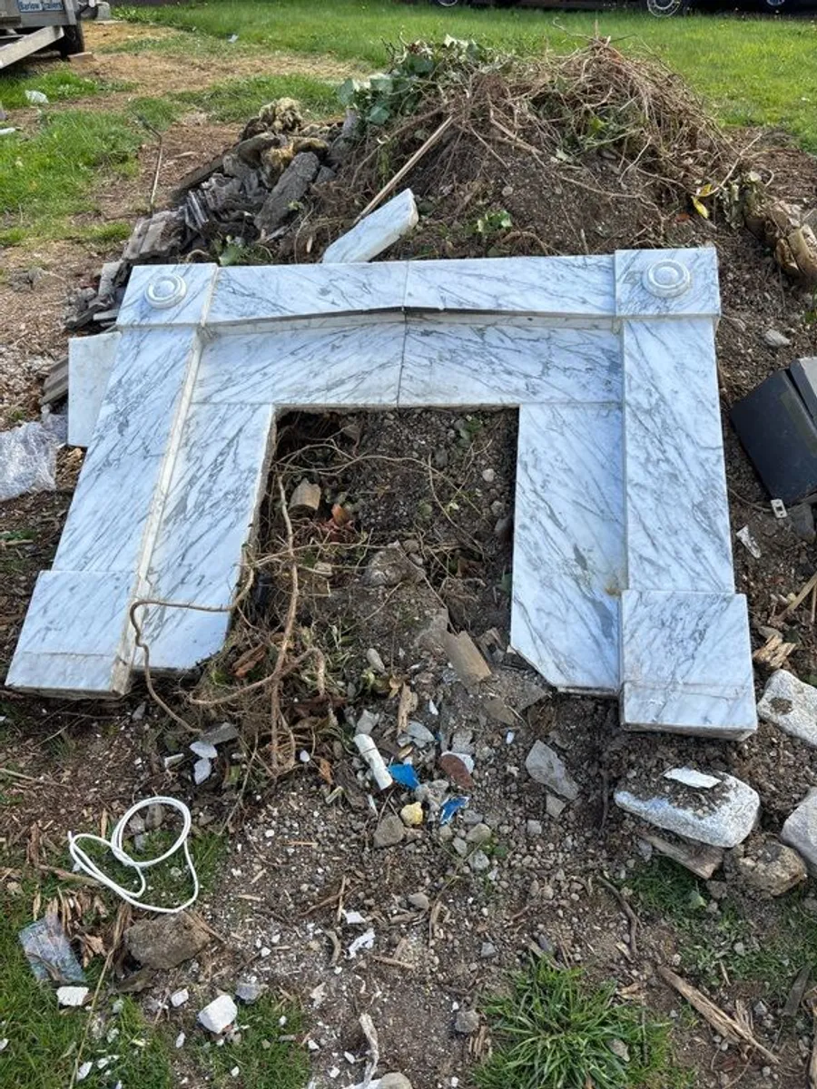 Marble stone fireplace - Image 2