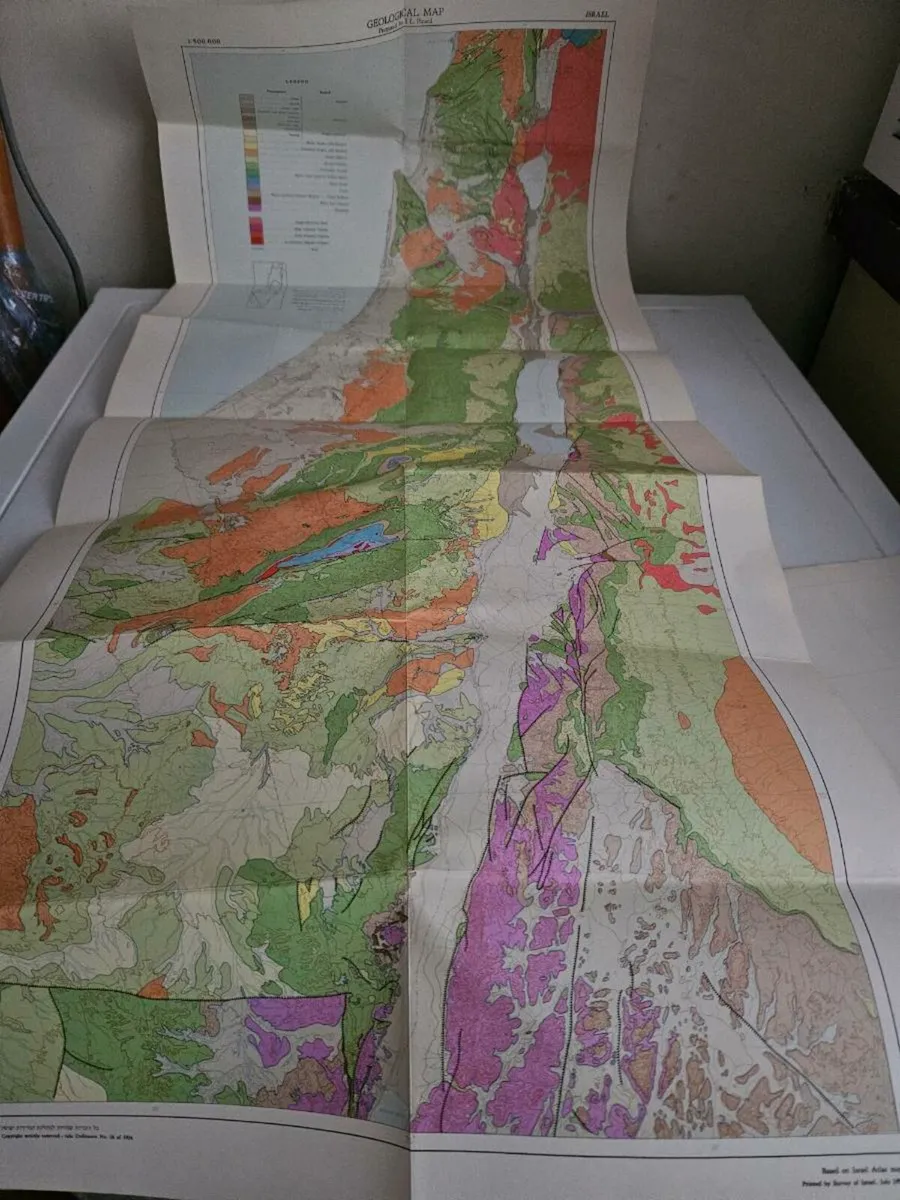 Vintage Map of Israel - Image 1