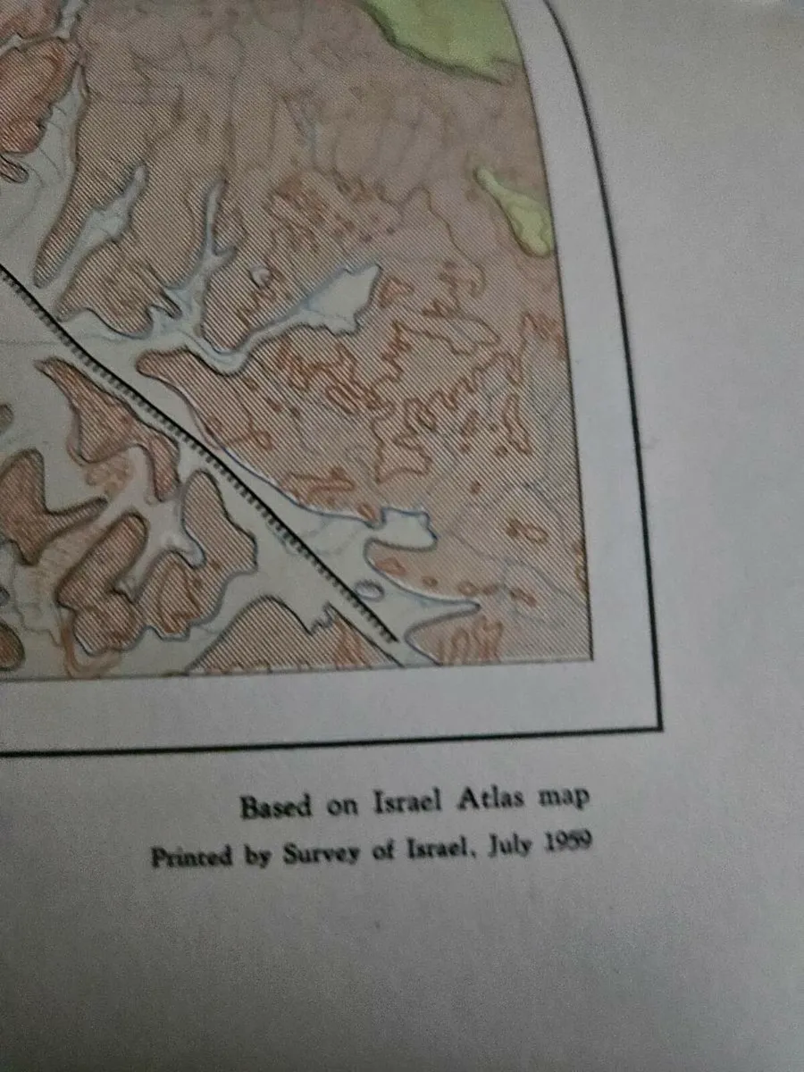 Vintage Map of Israel - Image 2
