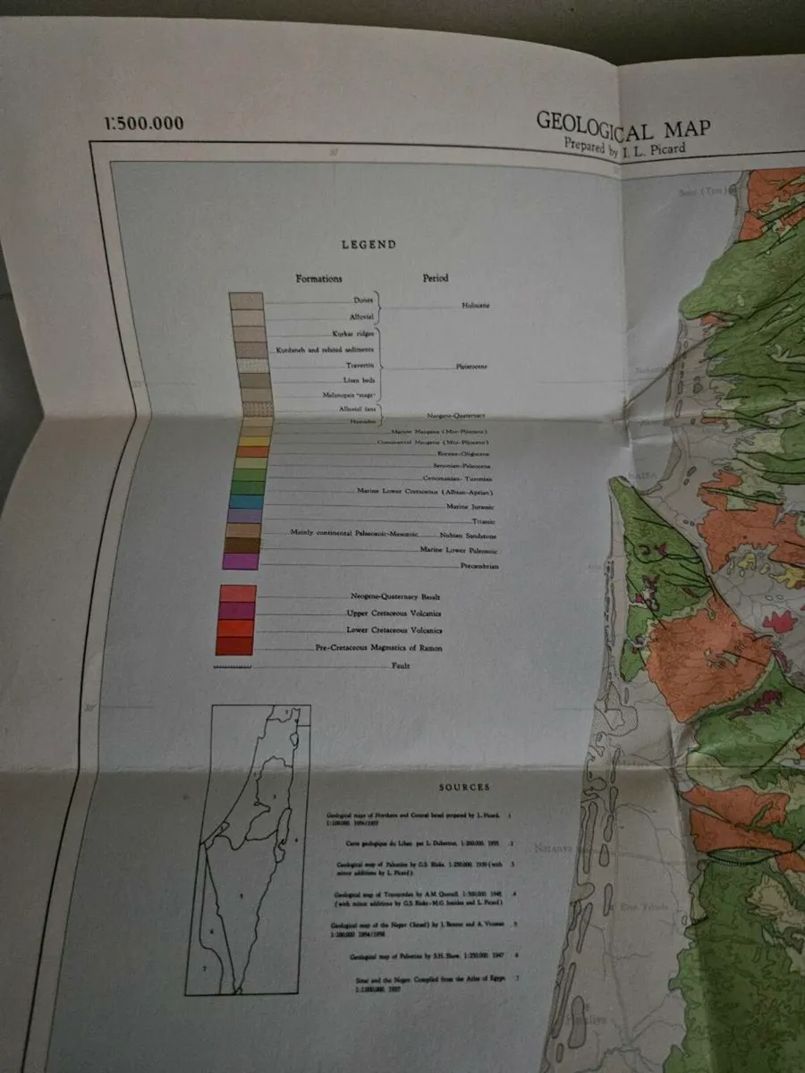 Vintage Map of Israel - Image 4