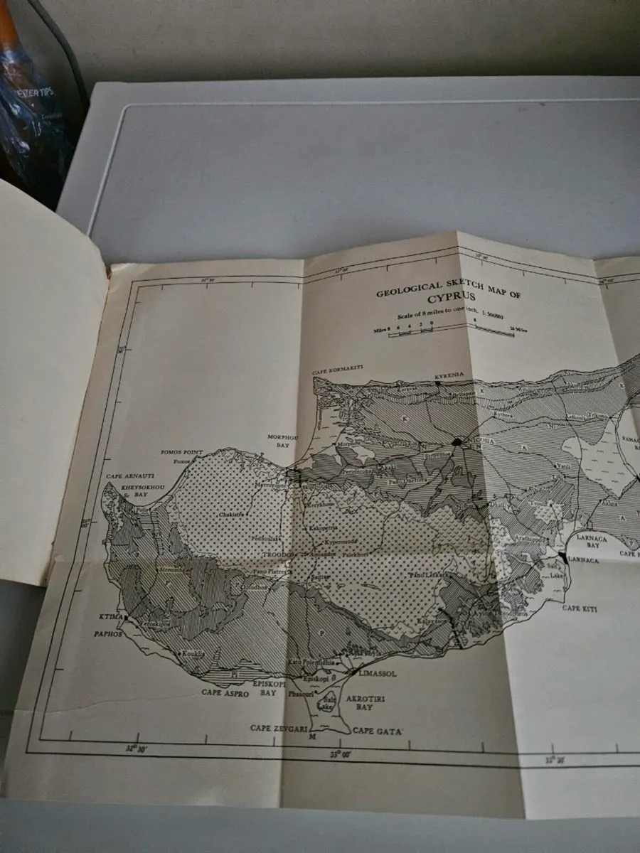 Vintage Map Booklet of Cyprus - Image 1