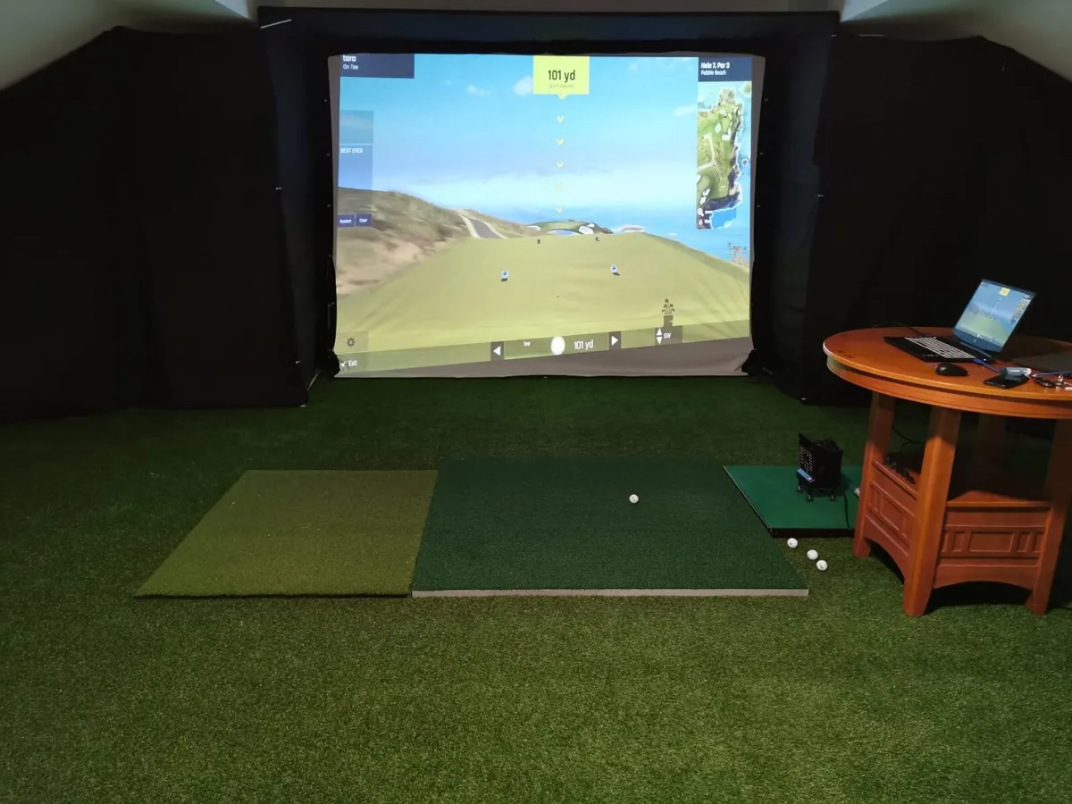Golf Simulator plus Hitting Cage and Laptop - Image 2
