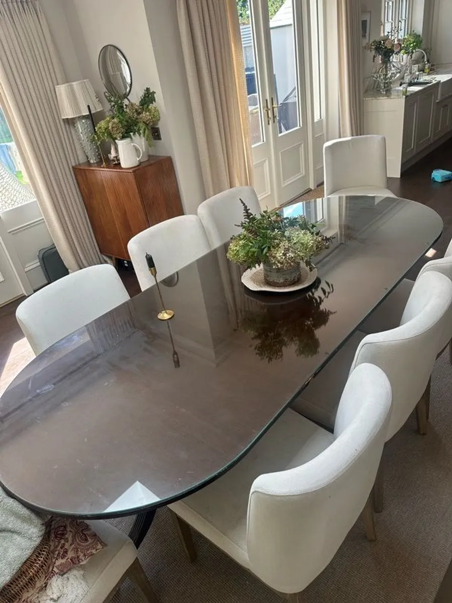 antique oval dining table - Image 1