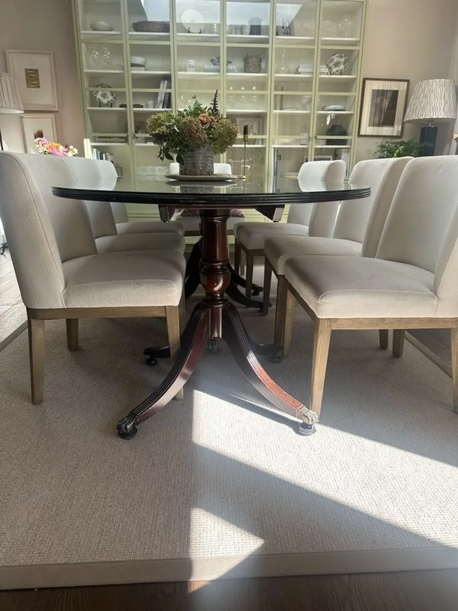 antique oval dining table - Image 3