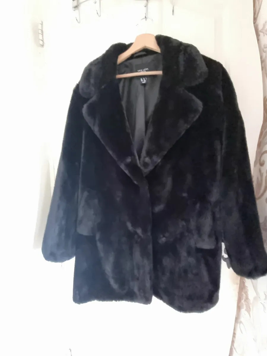 Newlook Faux fur coat - Image 1