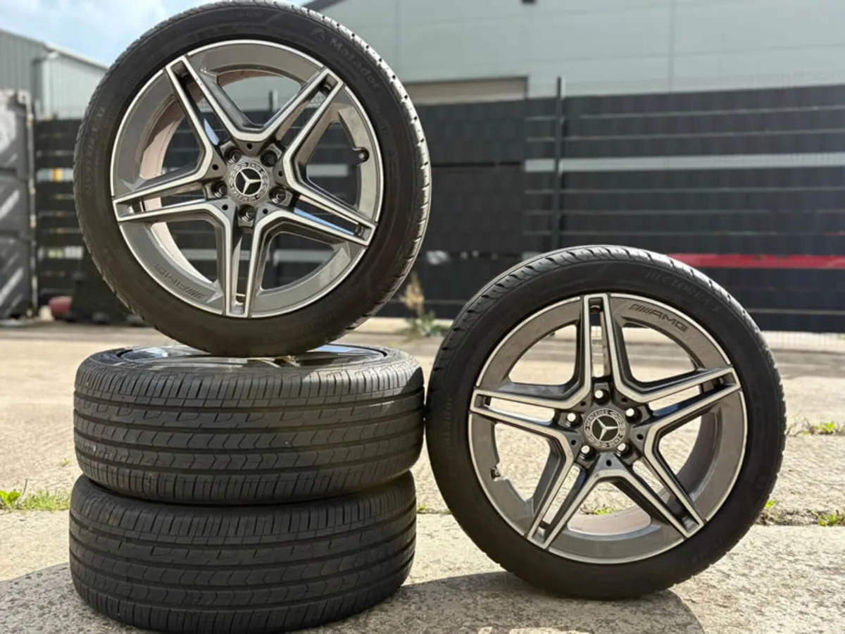 18" GENUINE MERCEDES A CLASS AMG W177 ALLOYS - Image 1