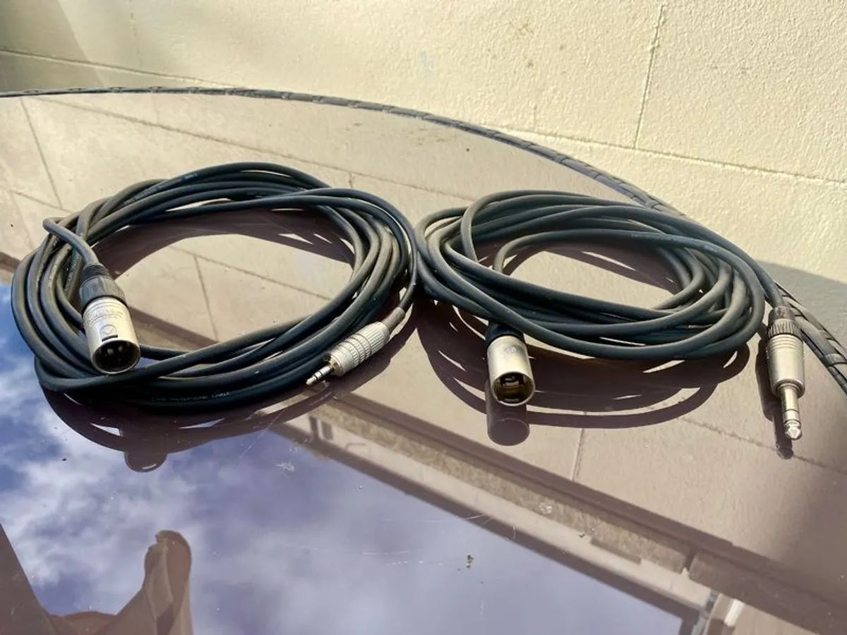 Pro Audio Cables - 30 Mixed XLR, Jack, Mini, etc.. - Image 3
