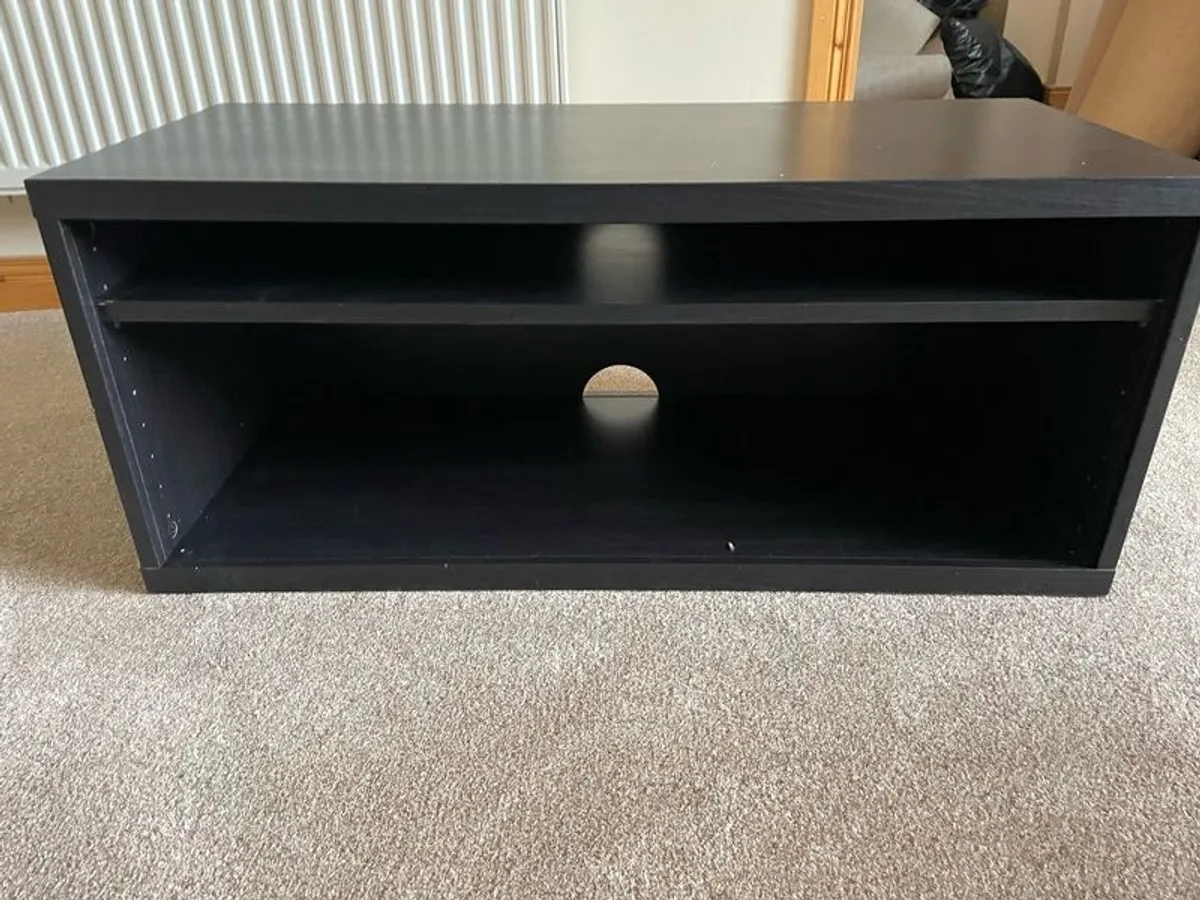Ikea Black TV Stand - Image 1
