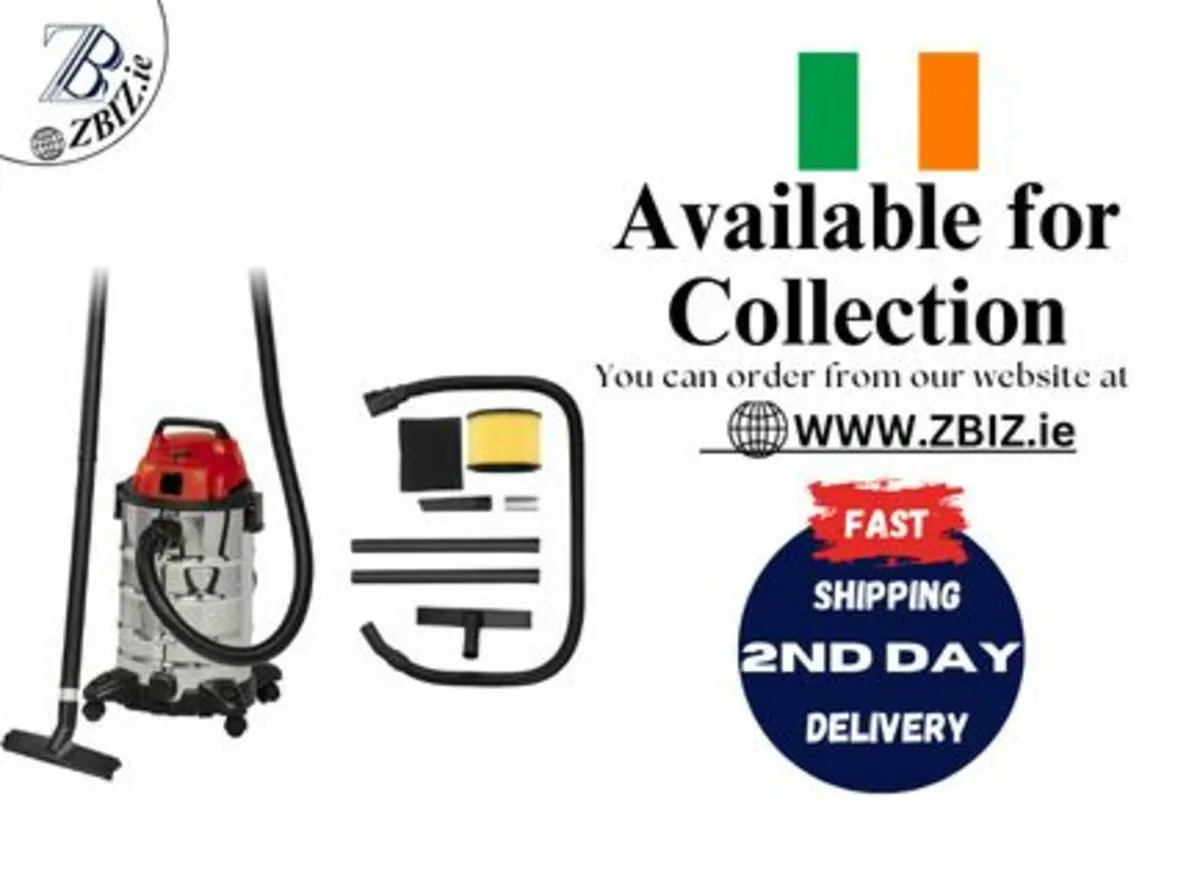 Wet Dry Dust Extractor Vacuum 30L  Heavy Duty - Image 1