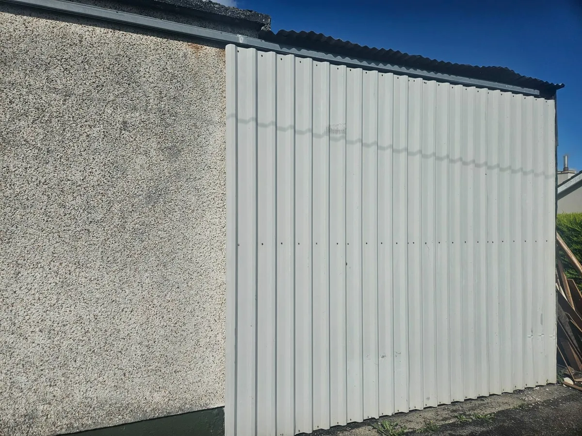galvanise steel sliding shed door - Image 2
