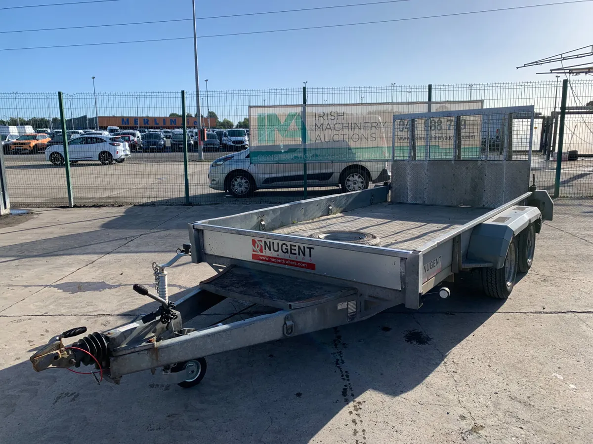 BID ONLINE NOW - NUGENT 3.5T TWIN AXLE PLANT TRAIL - Image 1