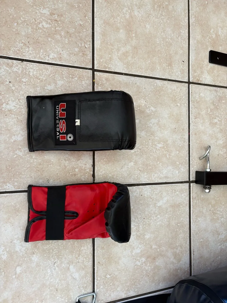 PUNCH BAG, WALL BRACKET, GLOVES, BOX BALL, BAND!! - Image 3