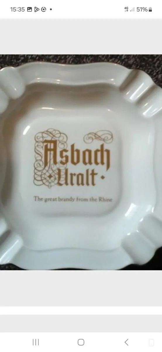 Collectable brandy ashtray - Image 1