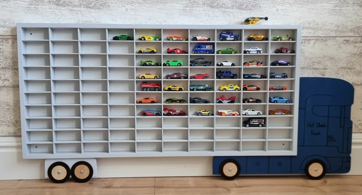 Cars Shelf Cabinet Display Organiser Hot Wheels - Image 1
