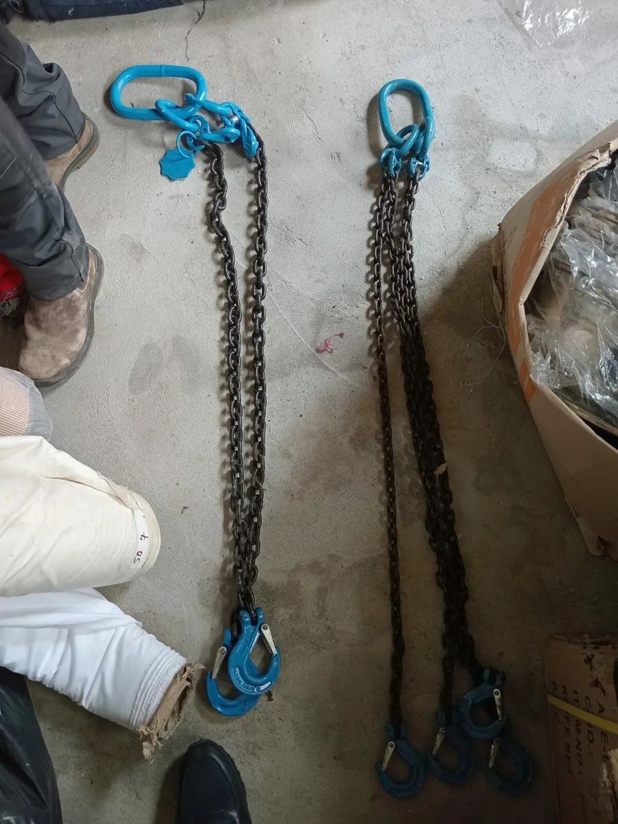 Heavy duty lifting chains and block and tackle - Image 2