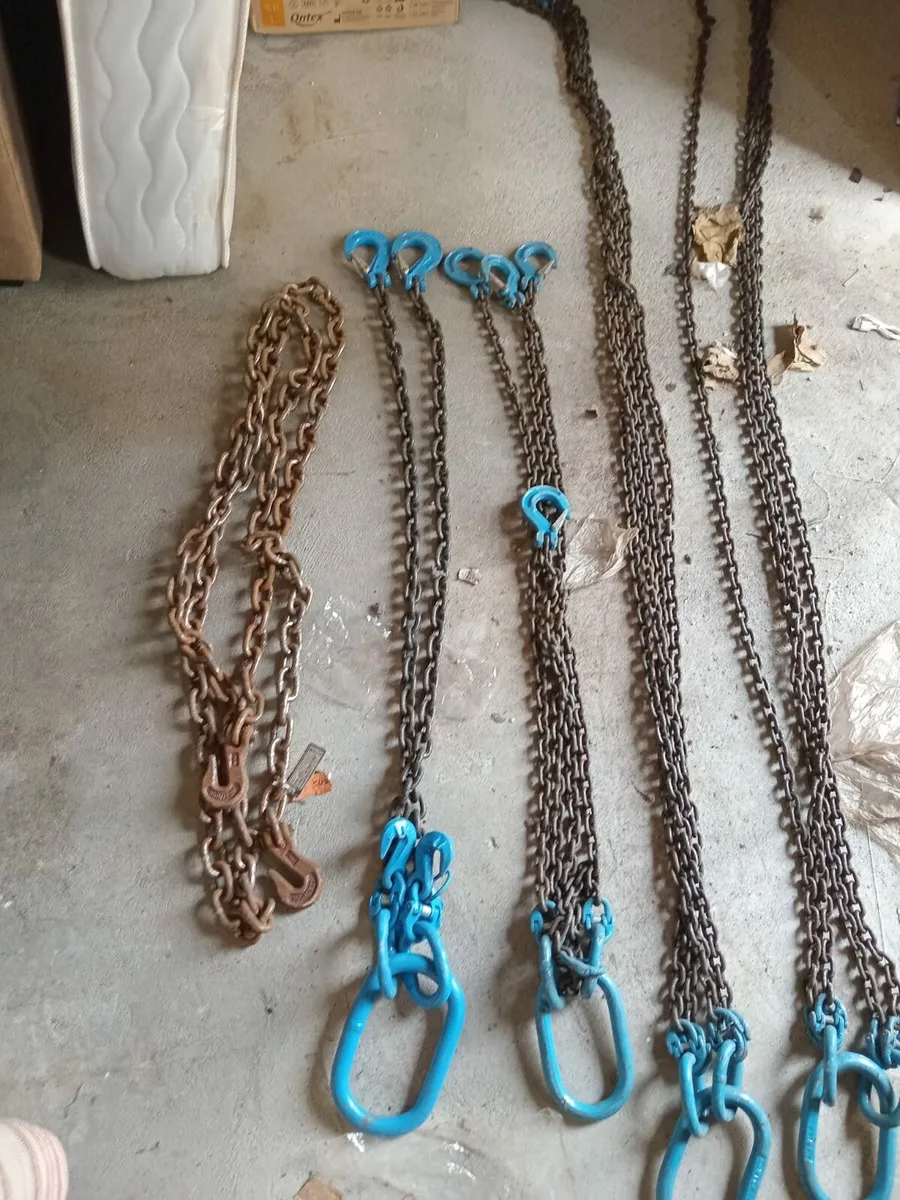 Heavy duty lifting chains and block and tackle - Image 3