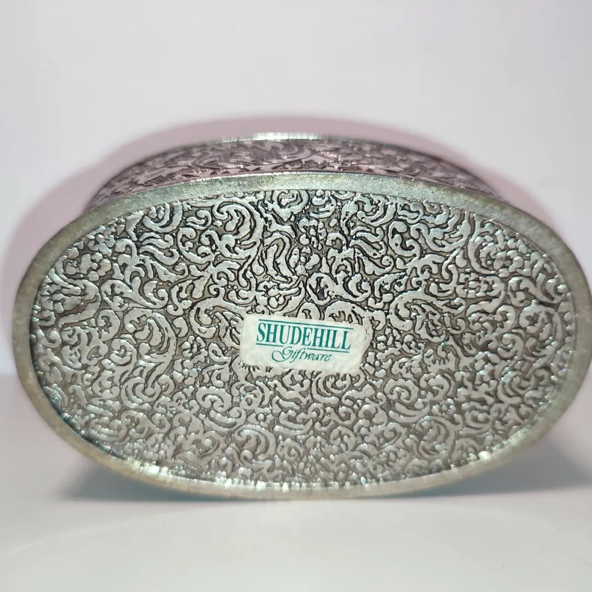 Vintage Shudehill Ornate Silver Metal Embossed - Image 3