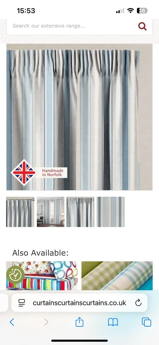 Curtains (&pole) - Laura Ashley - Image 1