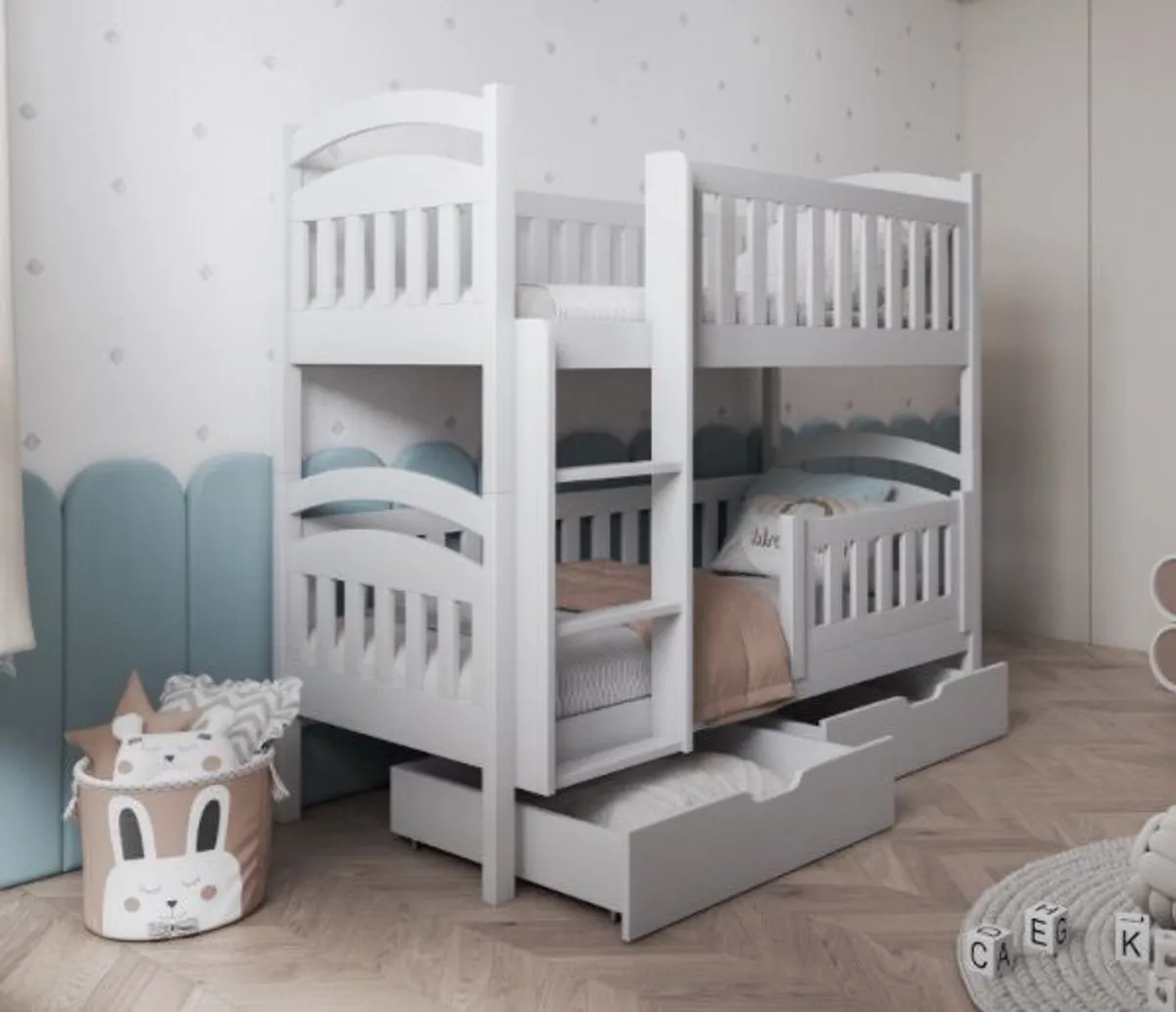 Solid wooden bunk beds