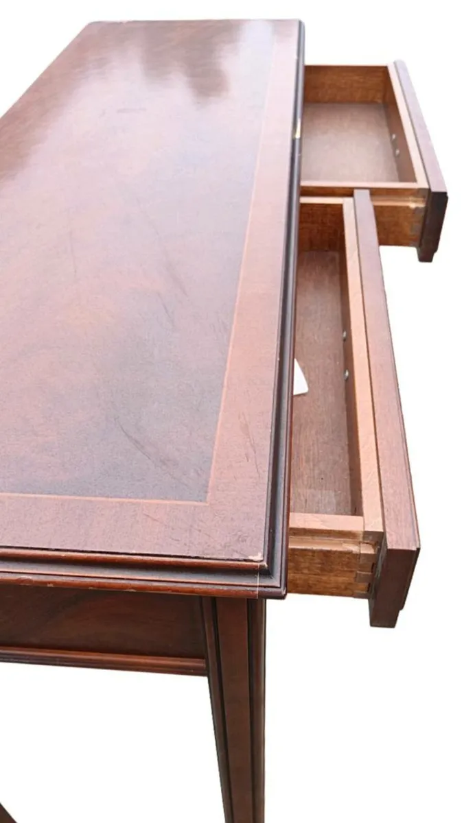 📍 CLEARANCE: Mahogany Table with two drawers - Image 3