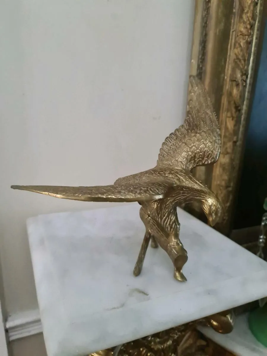 Vintage brass eagle - Image 2