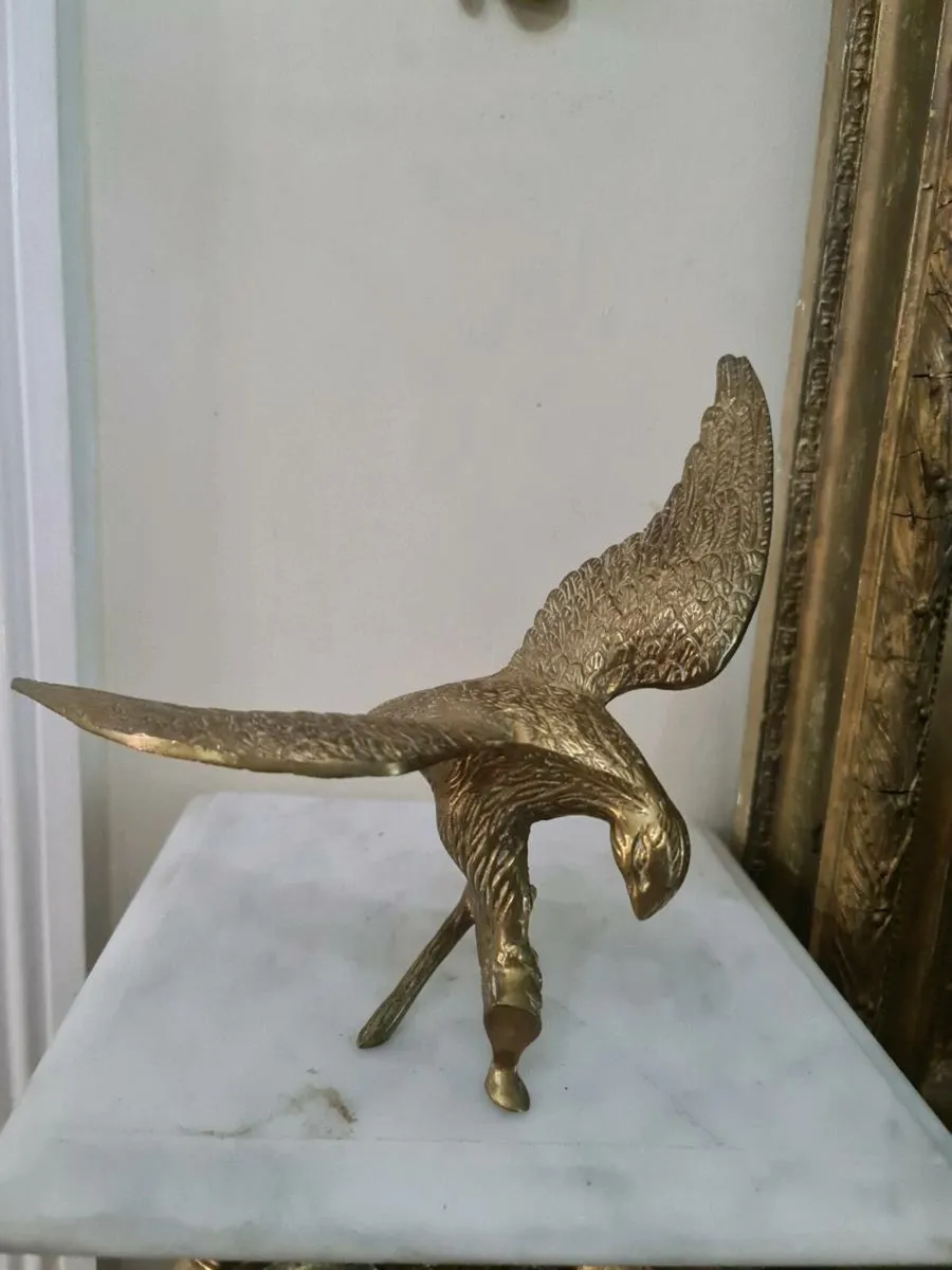 Vintage brass eagle - Image 3