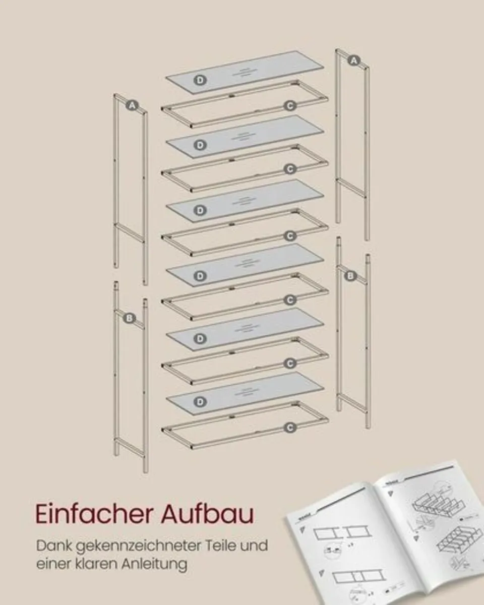 Shelves Tempered Glass Transparent Metallic Gold - Image 4