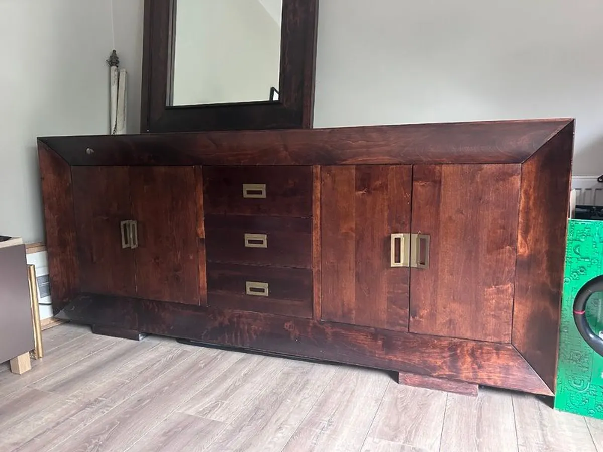 Sideboard with matching mirror - Image 1