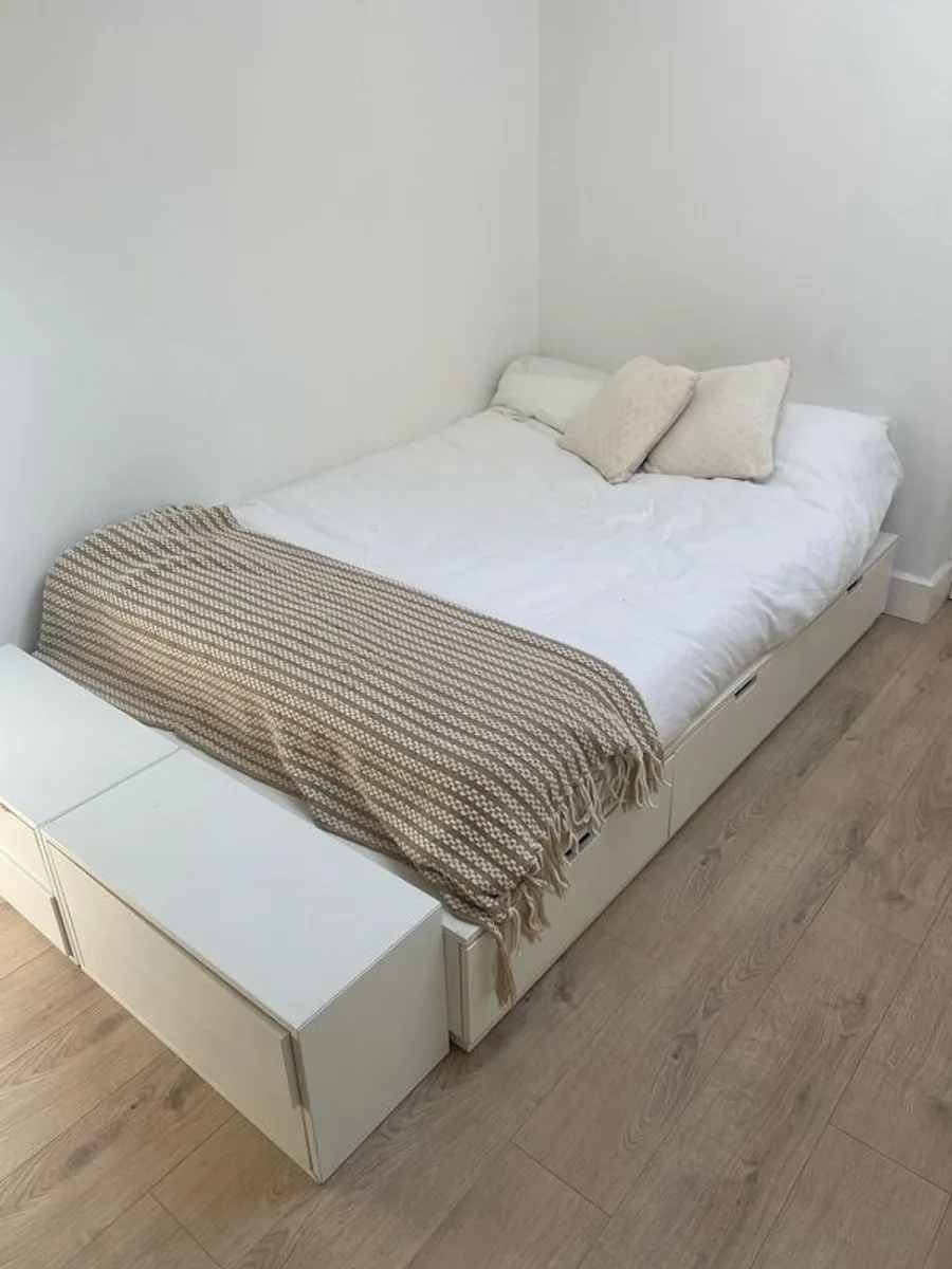 Bedframe, Mattress & Drawers - Image 1