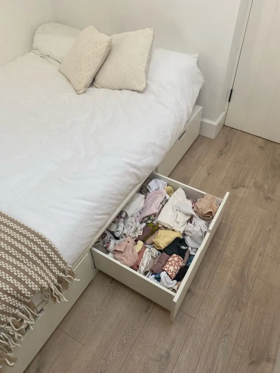 Bedframe, Mattress & Drawers - Image 2