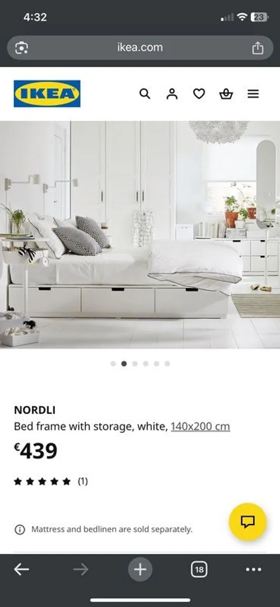 Bedframe, Mattress & Drawers - Image 4