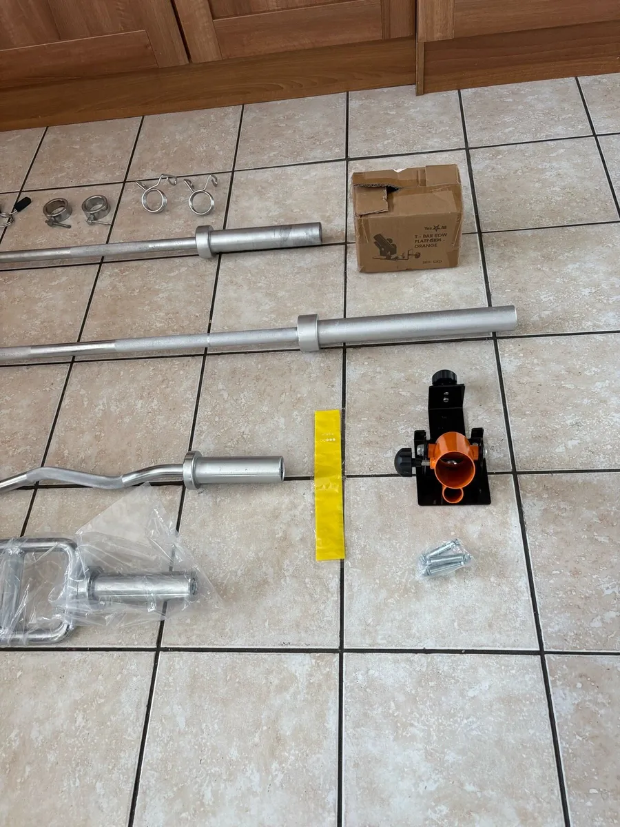 CHEAP OLYMPIC BAR + COLLARS SET + OLYMPIC LANDMINE - Image 2