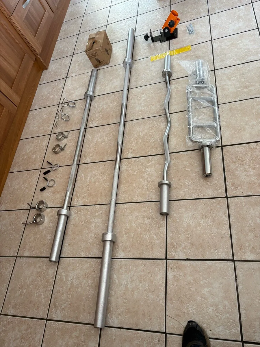 CHEAP OLYMPIC BAR + COLLARS SET + OLYMPIC LANDMINE - Image 3