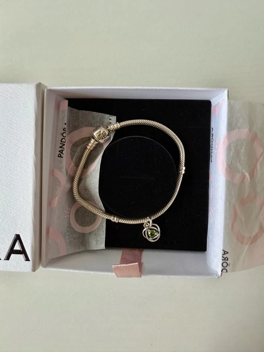Brand new Pandora Moments Snake Bracelet + charm - Image 3