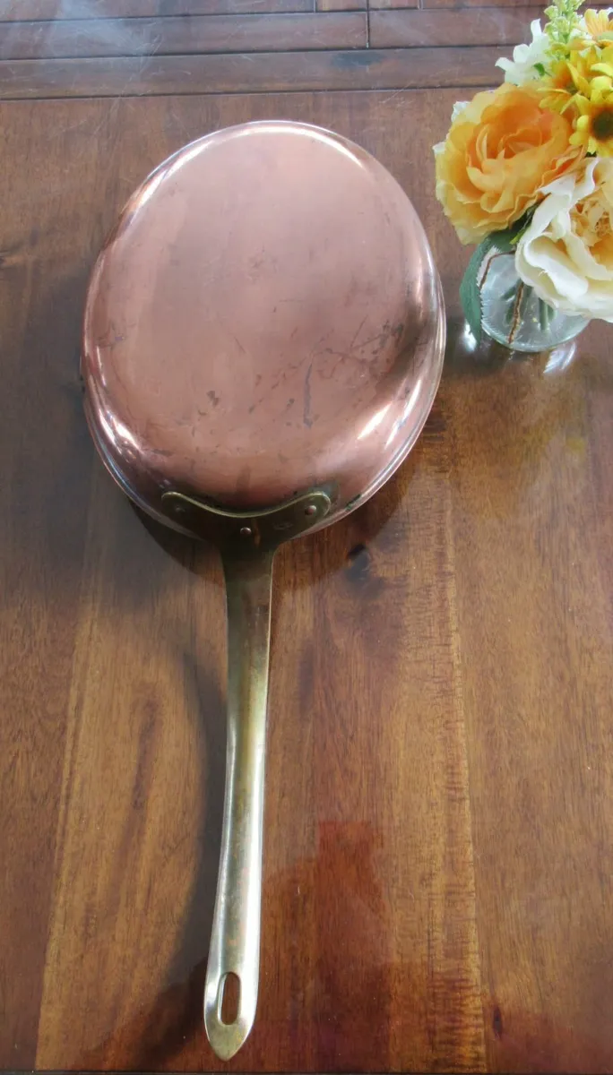 antique vintage copper pan wall cottage kitchen - Image 2
