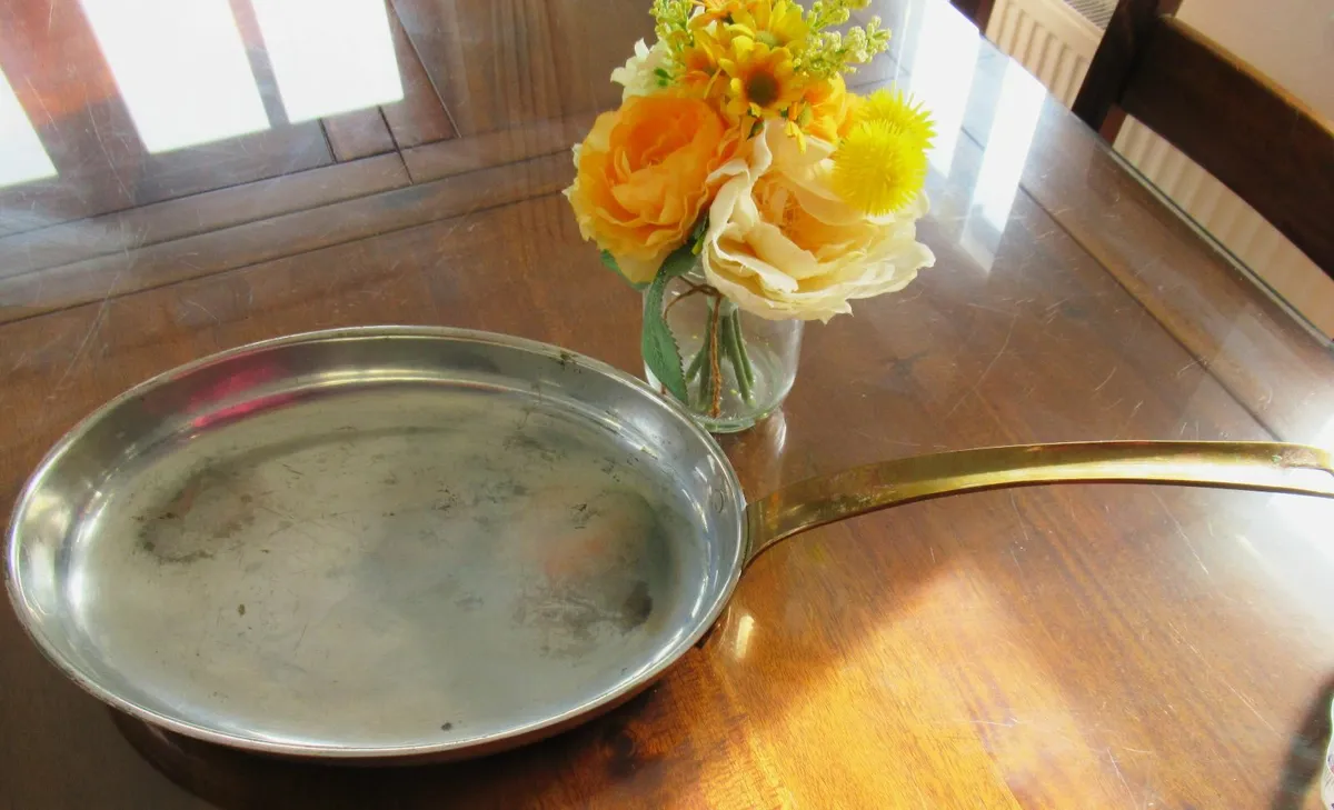 antique vintage copper pan wall cottage kitchen - Image 3