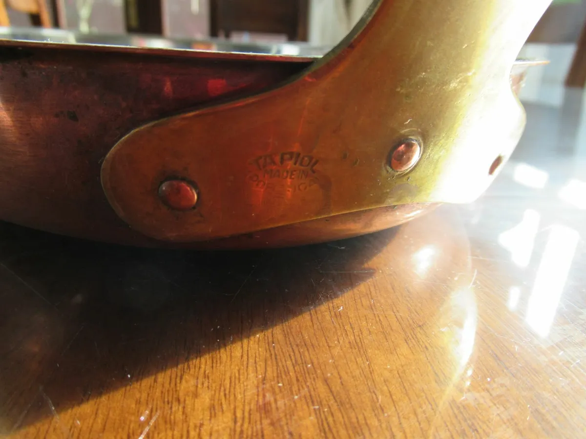 antique vintage copper pan wall cottage kitchen - Image 4
