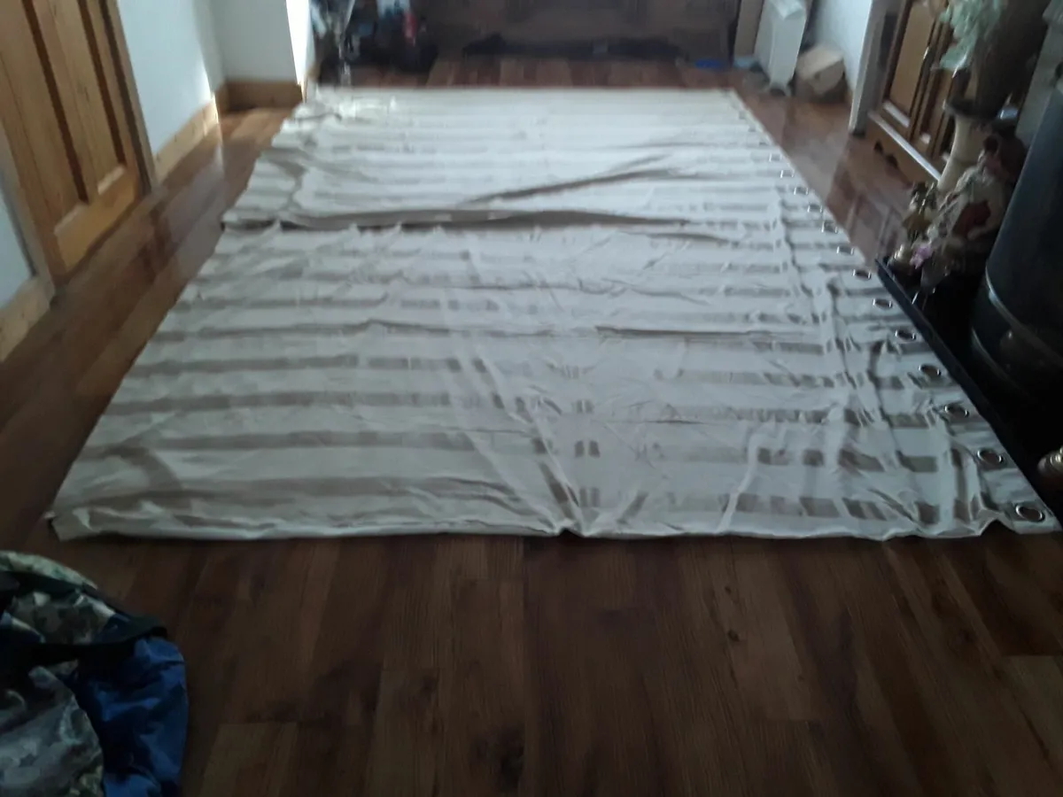 Extremely large drapes 18 rings on each drape - Image 1