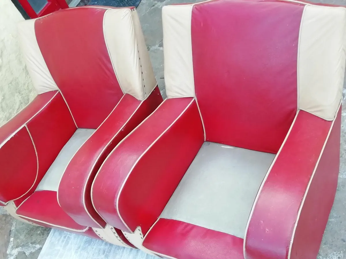 Art Deco Vintage armchairs - Image 4