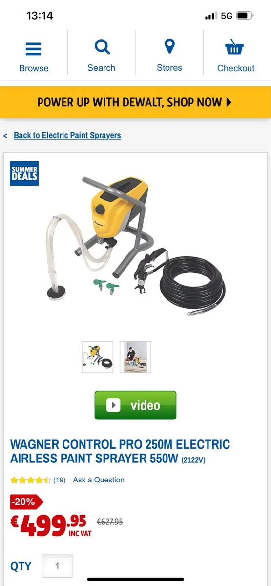 Wagner control airless paint sprayer