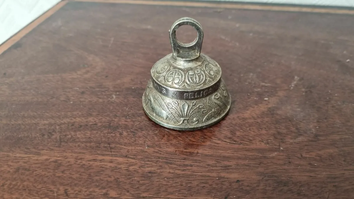 Vintage Brass Miniature Sanctuary Bell - Image 2